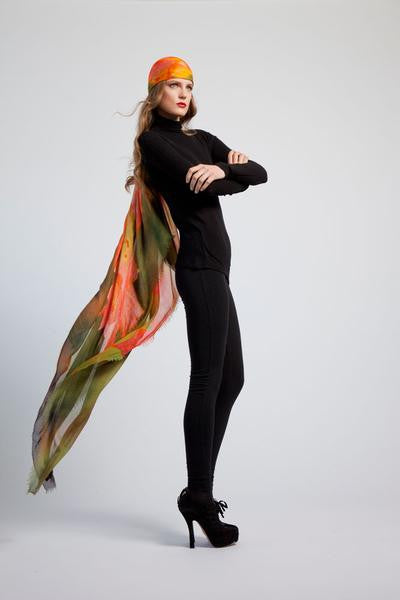 Autumn Cascade - Designer Luxury scarf by Sheila Johnson Collection