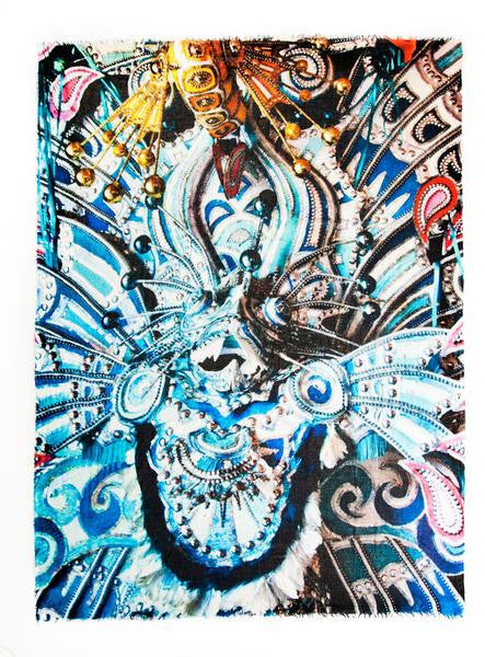 L’ Inconnu - Designer Luxury scarf by Sheila Johnson Collection