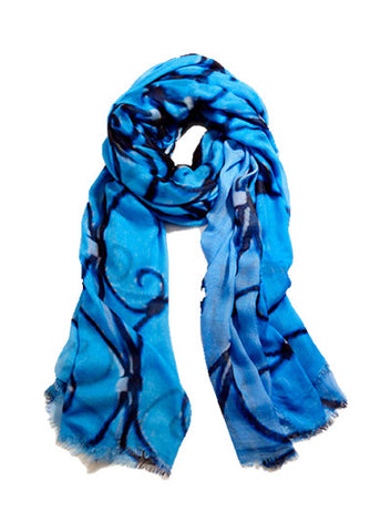 Cerulean Sky - Designer Luxury scarf by Sheila Johnson Collection