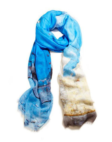 Door in Rubble - Designer Luxury scarf by Sheila Johnson Collection