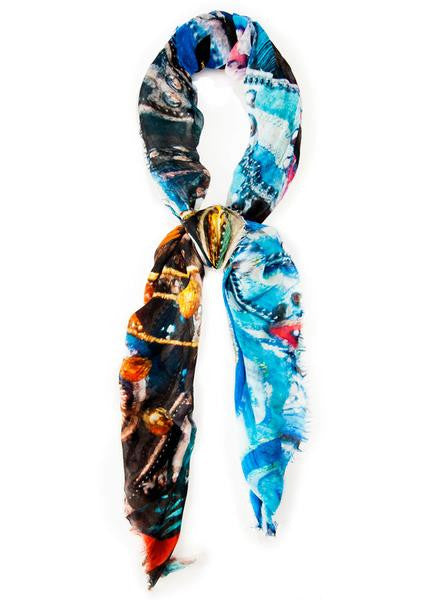 L’ Inconnu - Designer Luxury scarf by Sheila Johnson Collection