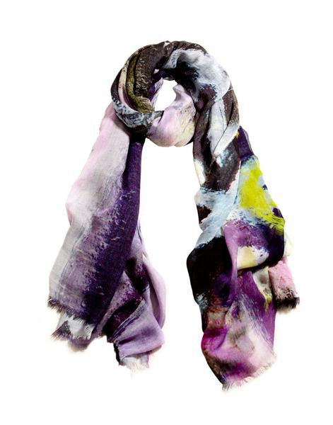Lavender Cross - Designer Luxury scarf by Sheila Johnson Collection