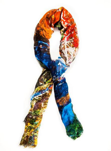 Peaceful Walk - Designer Luxury scarf by Sheila Johnson Collection