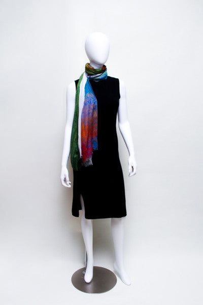Piedmont Landscape - Designer Luxury scarf by Sheila Johnson Collection